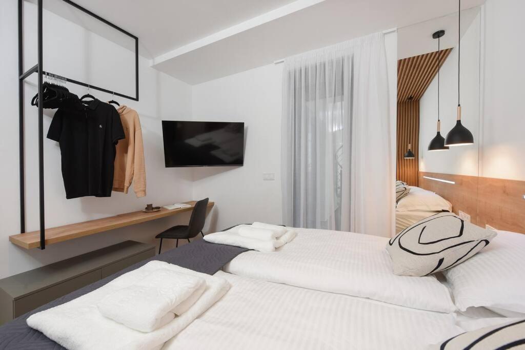 Fux Penthouse Whirlpool Meerblick Zára Kültér fotó