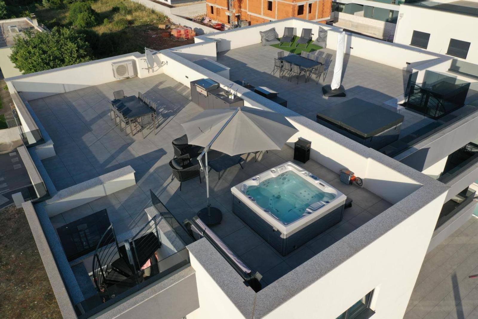 Fux Penthouse Whirlpool Meerblick Zára Kültér fotó