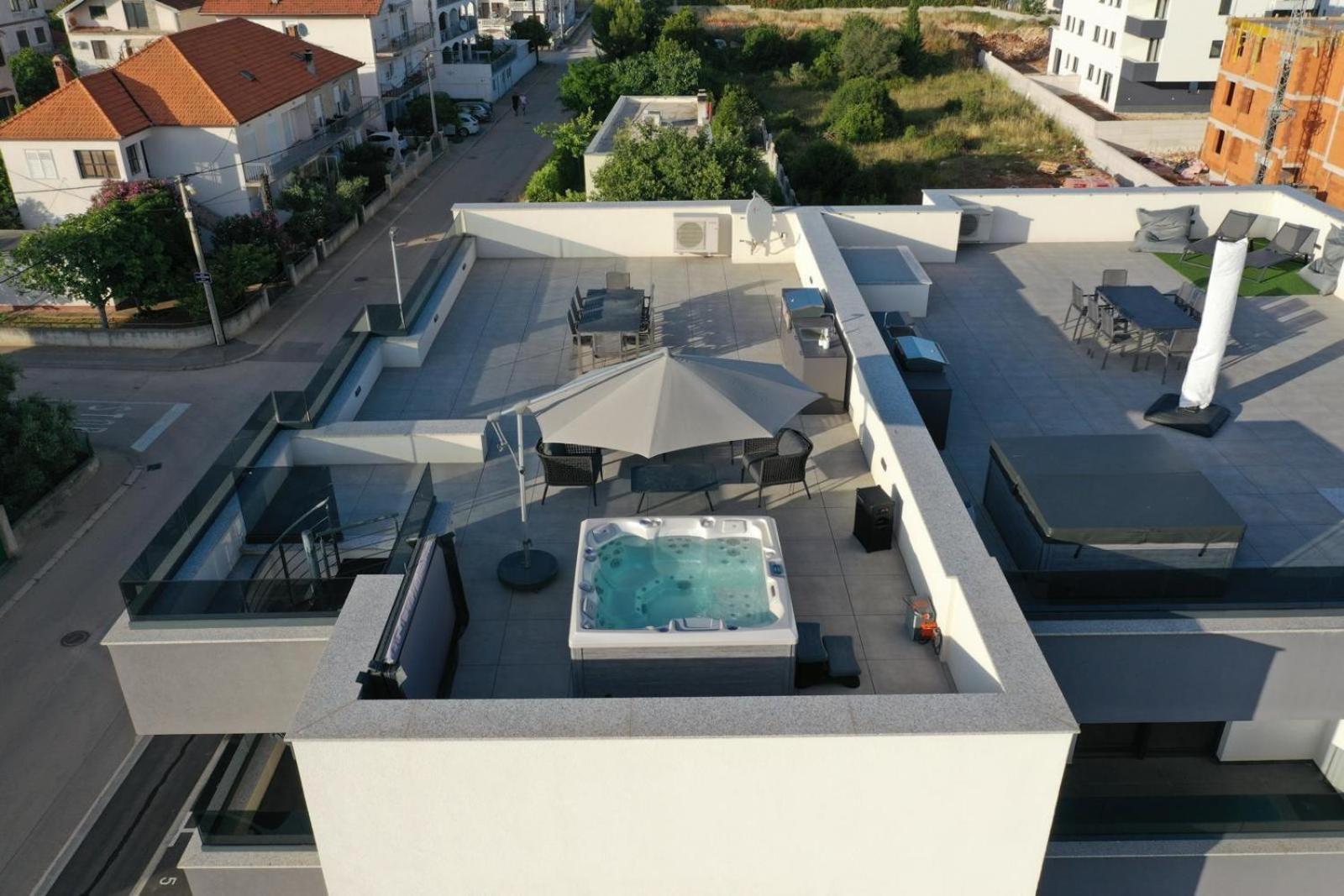 Fux Penthouse Whirlpool Meerblick Zára Kültér fotó